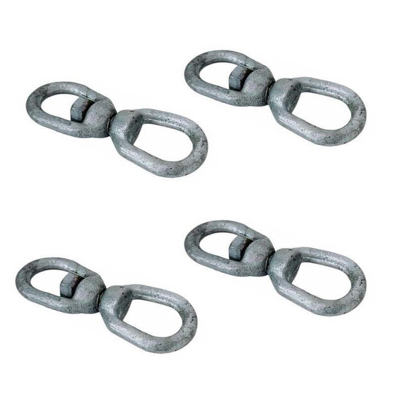 Hot dipped galvanized 5/16 inch eye to eye swivel for marine mooring applications