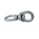 Heavy duty galvanized steel eye eye swivel connector with 1,250 lbs working load limit