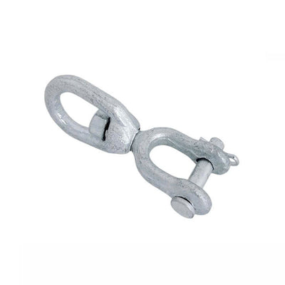 4 Pcs 5/16" Jaw & Eye Swivel for Marine Boats – Hot Dipped Galvanized Mooring Connector, 1,250 lbs WLL, Jaw & Eye Swivel