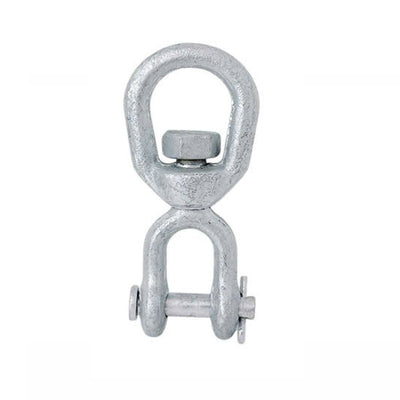 4 Pcs 5/16" Jaw & Eye Swivel for Marine Boats – Hot Dipped Galvanized Mooring Connector, 1,250 lbs WLL, Jaw & Eye Swivel