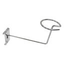 Wire grid chrome hat hook single cap holder for retail panel displays