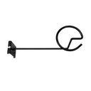 Gridwall cap holder display hook Gloss Black metal for store wall fixtures