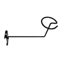 Gridwall Hat Display Hook Gloss Black Single Cap Holder for Retail Display Panels Wire Grid Accessory for Store Fixtures and Merchandising Displays | 1 Pc