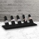 Five finger velvet ring display stand for jewelry stores and showcases