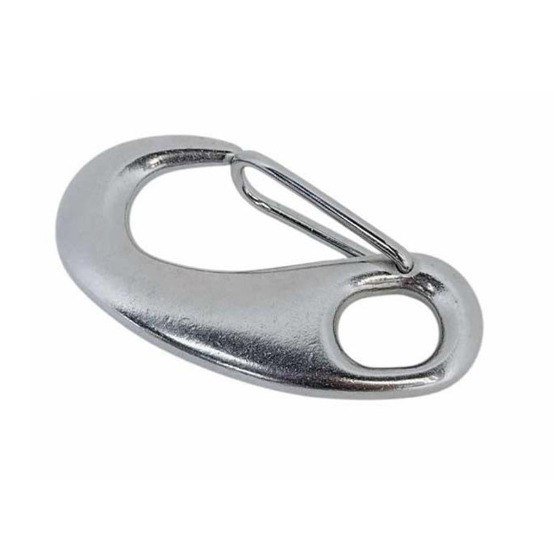 4 Pcs T316 Stainless Steel Gate Snap Hook 3-3/4", 1000 Lbs WLL Marine Grade Carabiner for Rigging, Sailing, and Outdoor Use