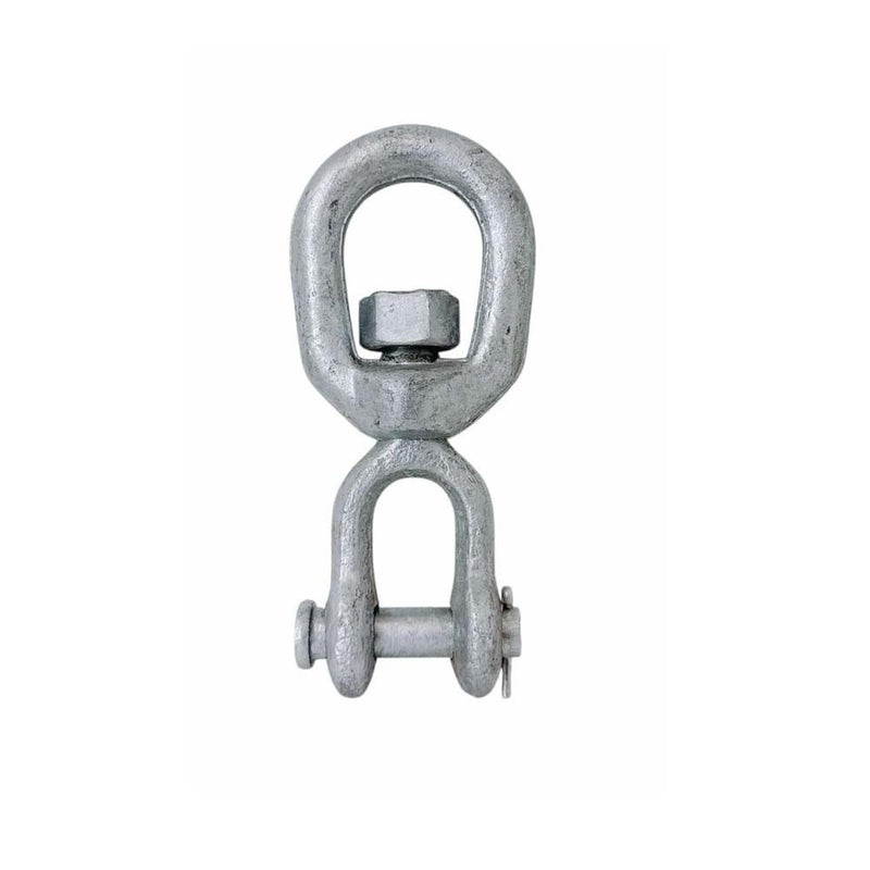 4 Pcs 1/2" Jaw & Eye Swivel for Marine Boats – Hot Dipped Galvanized Mooring Connector, 3,600 lbs WLL, Eye Eye Swivel