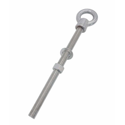Marine T316 Stainless Steel Fully Threaded Shoulder Eye Bolt