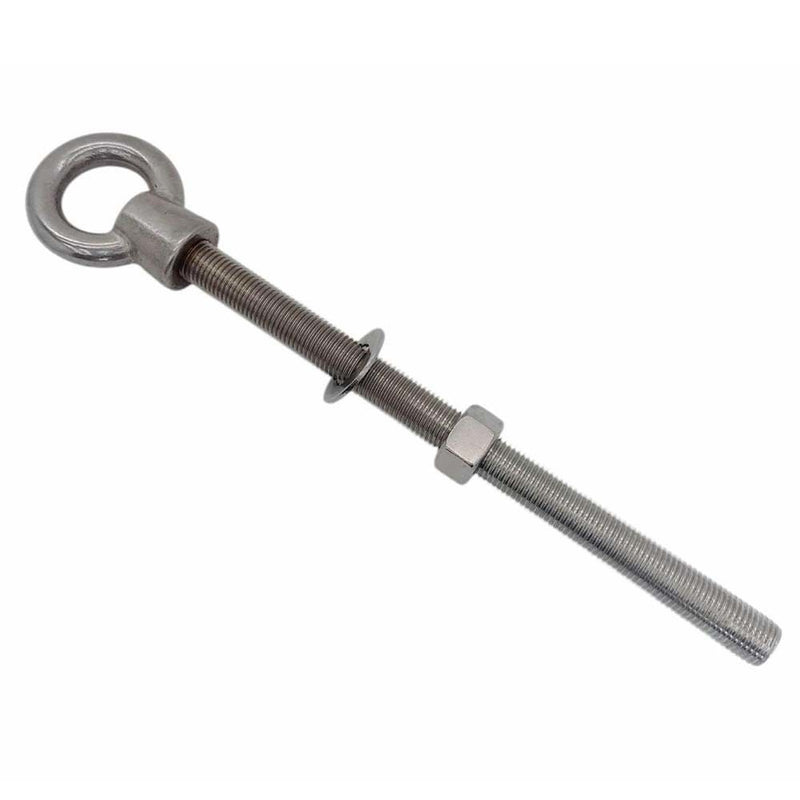Marine T316 Stainless Steel 1-1/4" x 18" Shoulder Eye Bolt 9,000 Lbs WLL