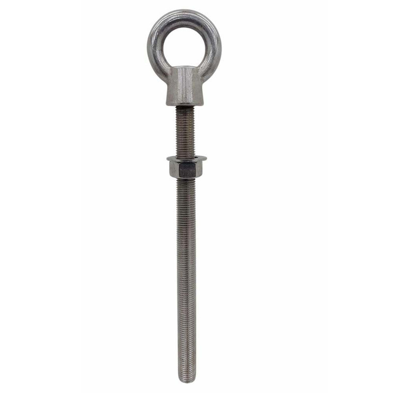 Marine T316 Stainless Steel 1-1/4" x 18" Shoulder Eye Bolt 9,000 Lbs WLL