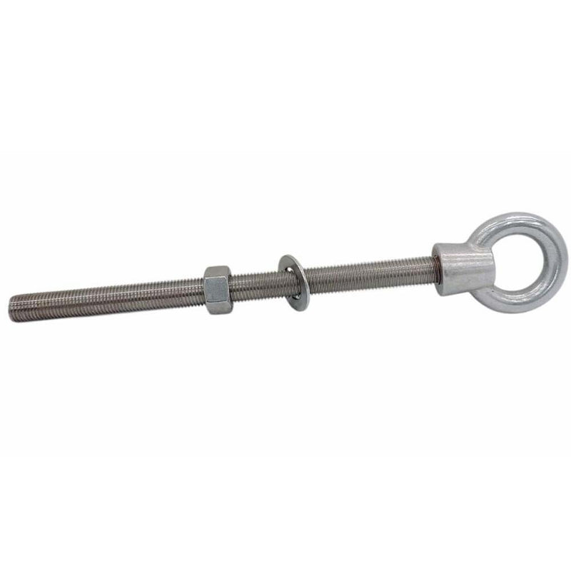 Marine T316 Stainless Steel 1-1/4" x 18" Shoulder Eye Bolt 9,000 Lbs WLL