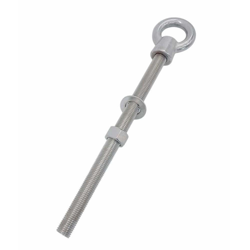 Marine T316 Stainless Steel 1-1/4" x 18" Shoulder Eye Bolt 9,000 Lbs WLL