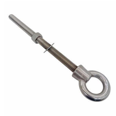 Marine T316 Stainless Steel 1-1/4" x 18" Shoulder Eye Bolt 9,000 Lbs WLL