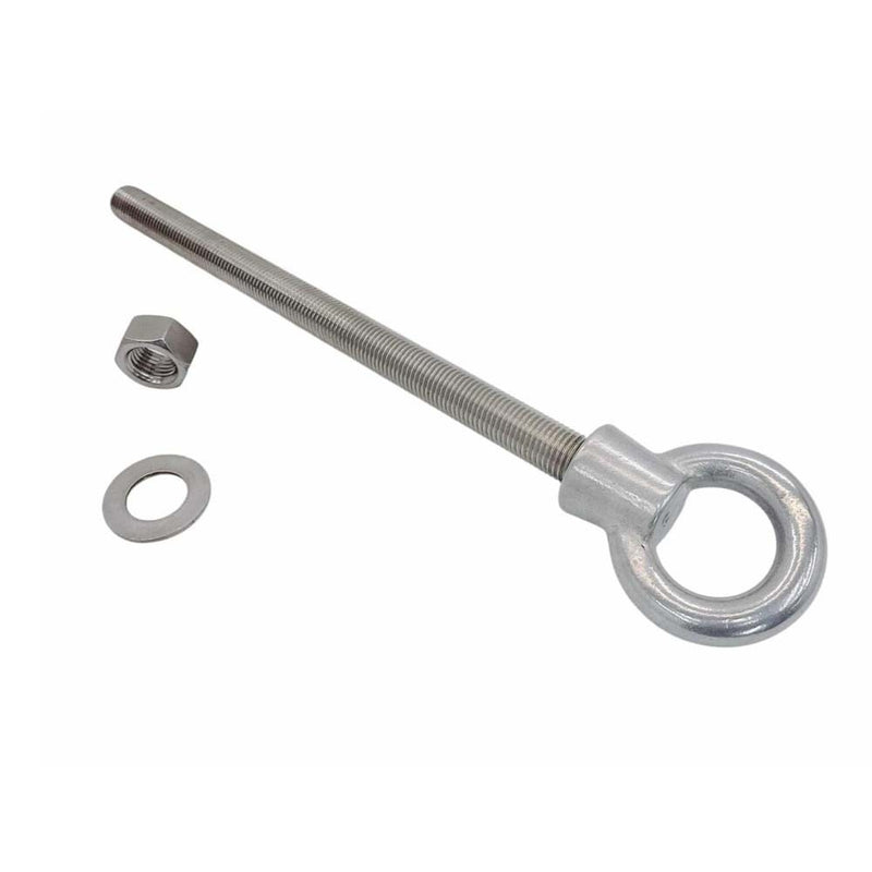 Marine T316 Stainless Steel 1-1/4" x 18" Shoulder Eye Bolt 9,000 Lbs WLL