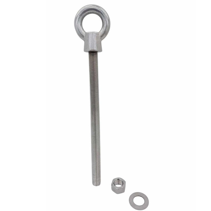 Marine T316 Stainless Steel 1-1/4" x 18" Shoulder Eye Bolt 9,000 Lbs WLL