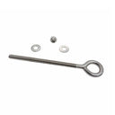 T316 Stainless Steel Welded Plain Eye Bolt, Marine Boat Eye Screw Hardware with Working Load Limit for Rigging and Fastening