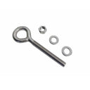 T316 Stainless Steel Welded Plain Eye Bolt, Marine Boat Eye Screw Hardware with Working Load Limit for Rigging and Fastening
