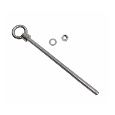 Marine T316 Stainless Steel 5/8" x 12" Shoulder Eye Bolt 3,200 Lbs WLL