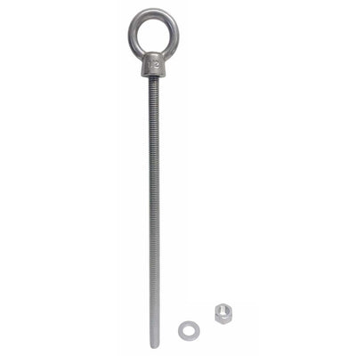Marine T316 Stainless Steel 1/2" x 12" Shoulder Eye Bolt 2,000 Lbs WLL