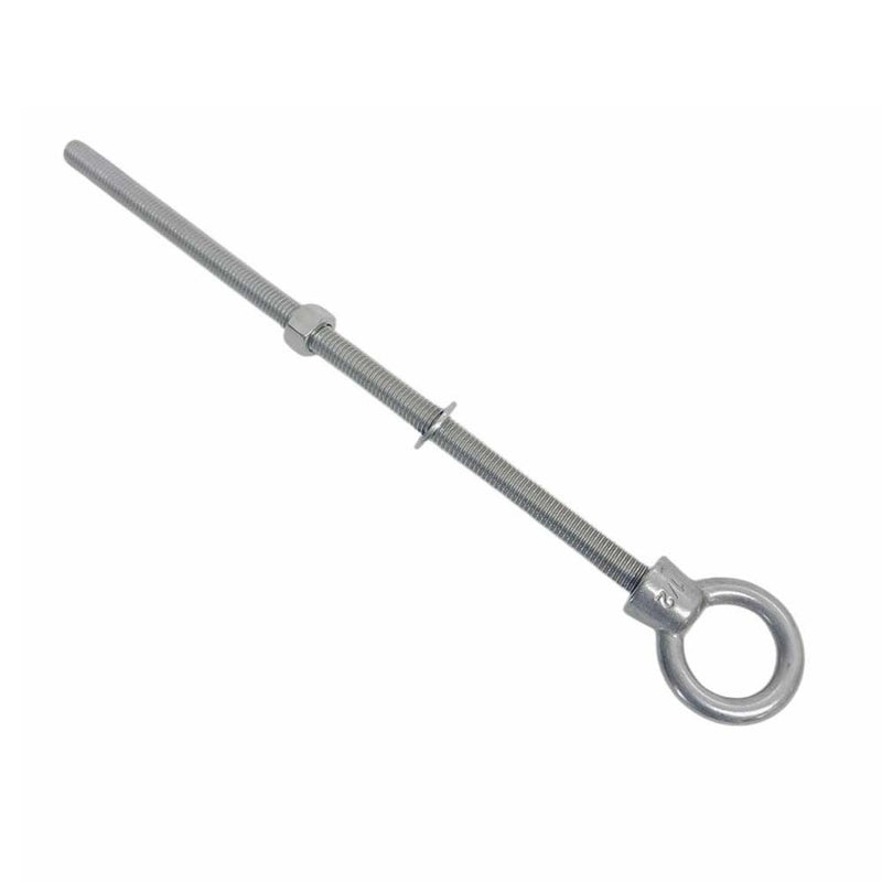 Marine T316 Stainless Steel 1/2" x 12" Shoulder Eye Bolt 2,000 Lbs WLL