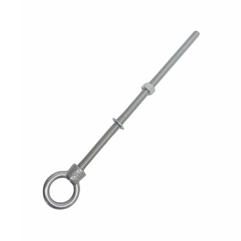 Marine T316 Stainless Steel 1/2" x 12" Shoulder Eye Bolt 2,000 Lbs WLL