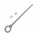 Marine T316 Stainless Steel 1/2" x 12" Shoulder Eye Bolt 2,000 Lbs WLL