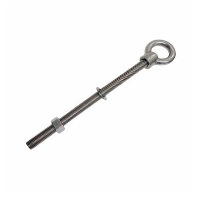Marine T316 Stainless Steel Fully Threaded Shoulder Eye Bolt