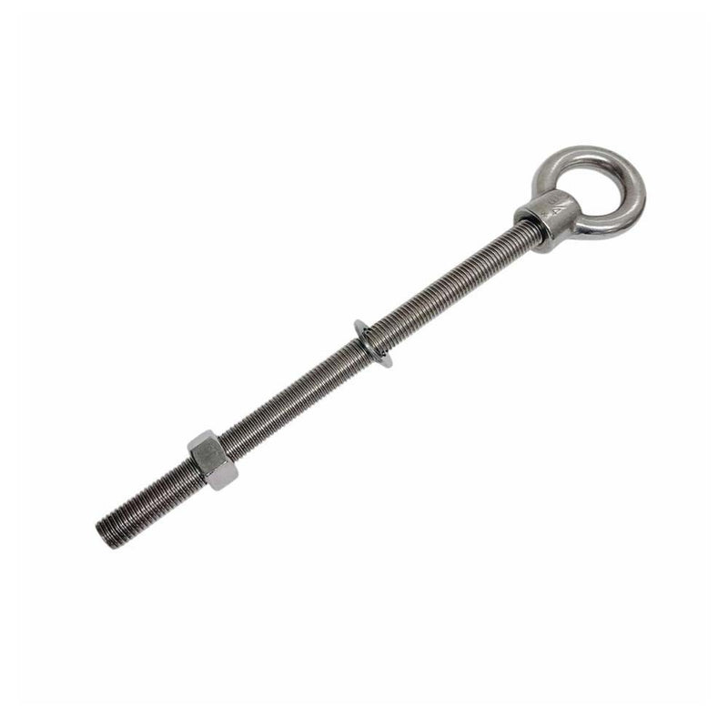 Marine T316 Stainless Steel Fully Threaded Shoulder Eye Bolt