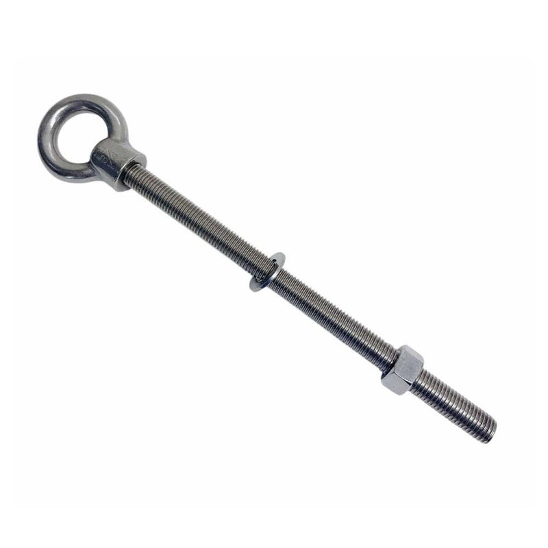 Marine T316 Stainless Steel 3/4" x 12" Shoulder Eye Bolt 4,700 Lbs WLL