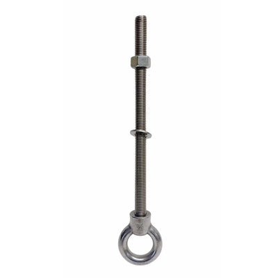 Marine T316 Stainless Steel 3/4" x 12" Shoulder Eye Bolt 4,700 Lbs WLL
