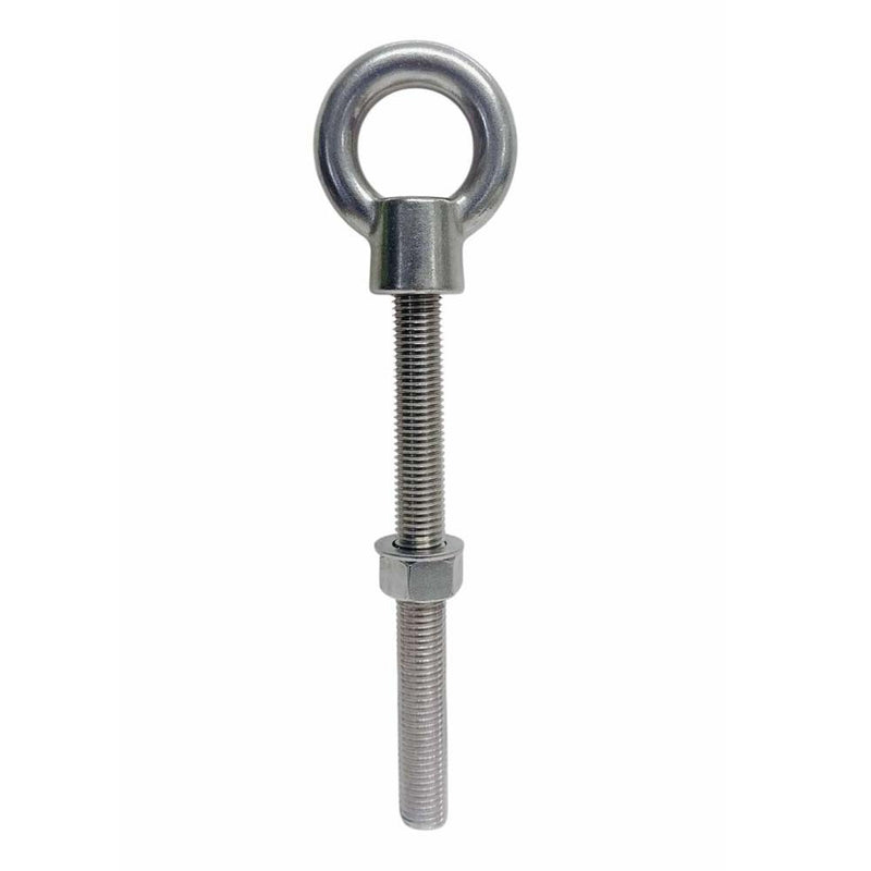 Marine T316 Stainless Steel 7/8" x 9" Shoulder Eye Bolt 5,800 Lbs WLL