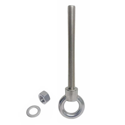 Marine T316 Stainless Steel 7/8" x 9" Shoulder Eye Bolt 5,800 Lbs WLL