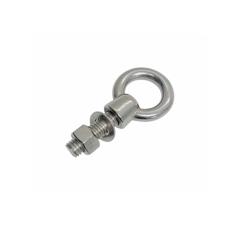 Marine T316 Stainless Steel Fully Threaded Shoulder Eye Bolt