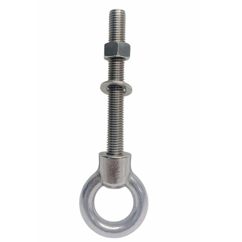 Marine T316 Stainless Steel 3/4" x 6" Shoulder Eye Bolt 4,700 Lbs WLL