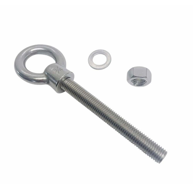 Marine T316 Stainless Steel 3/4" x 6" Shoulder Eye Bolt 4,700 Lbs WLL