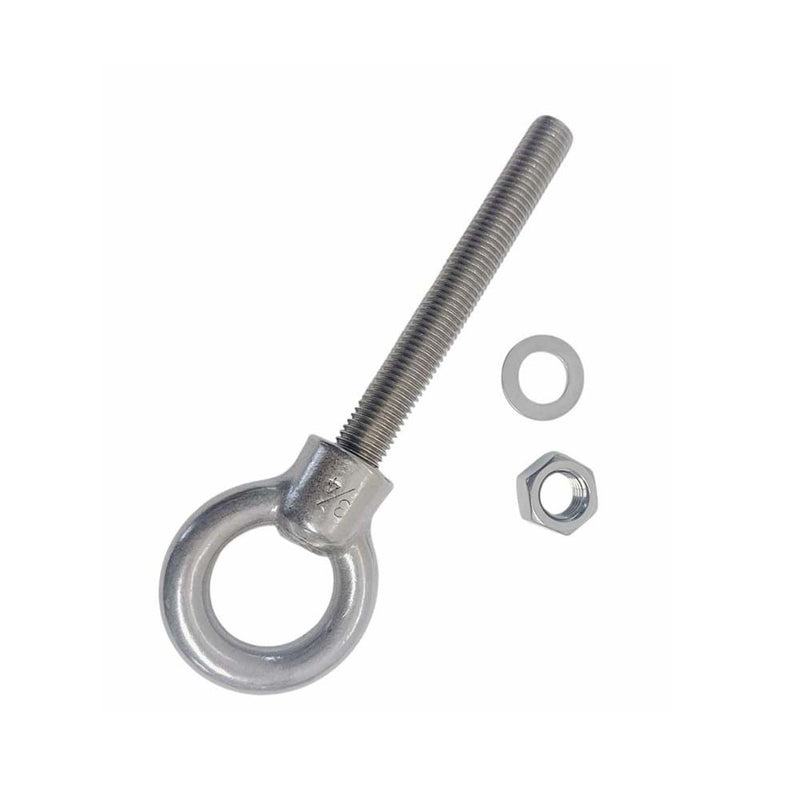 Marine T316 Stainless Steel 3/4" x 6" Shoulder Eye Bolt 4,700 Lbs WLL