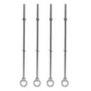 4 Pcs Marine T316 Stainless Steel 5/16" x 12 Shoulder Eye Bolt 800 Lbs WLL