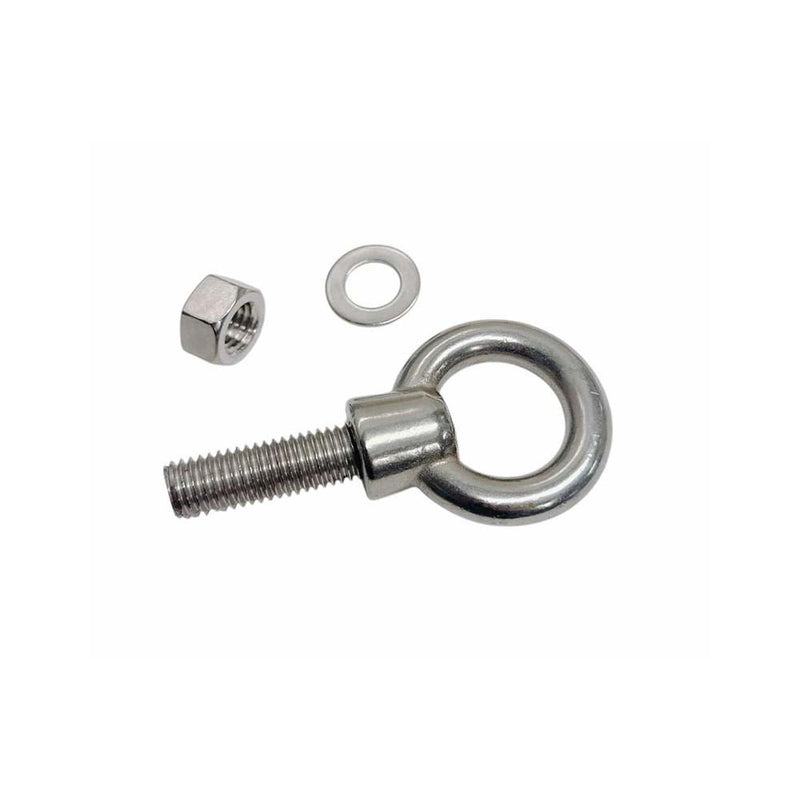 Marine T316 Stainless Steel 1/2" x 1-1/2" Shoulder Eye Bolt 2,000 Lbs WLL