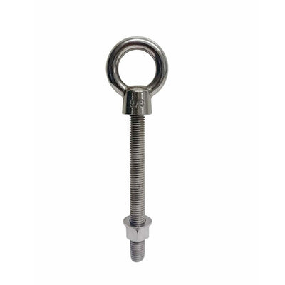 Marine T316 Stainless Steel Fully Threaded Shoulder Eye Bolt