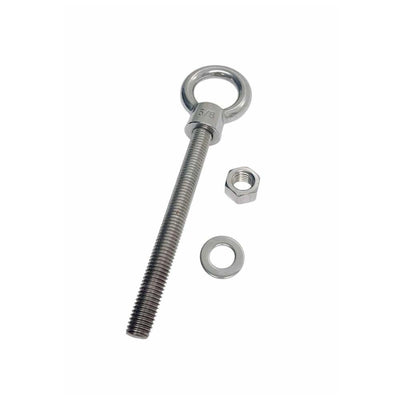 Marine T316 Stainless Steel Fully Threaded Shoulder Eye Bolt