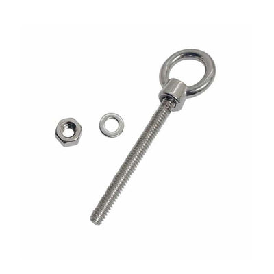 Marine T316 Stainless Steel Fully Threaded Shoulder Eye Bolt