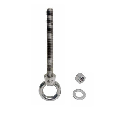 Marine T316 Stainless Steel 5/8" x 6" Shoulder Eye Bolt 3,200 Lbs WLL