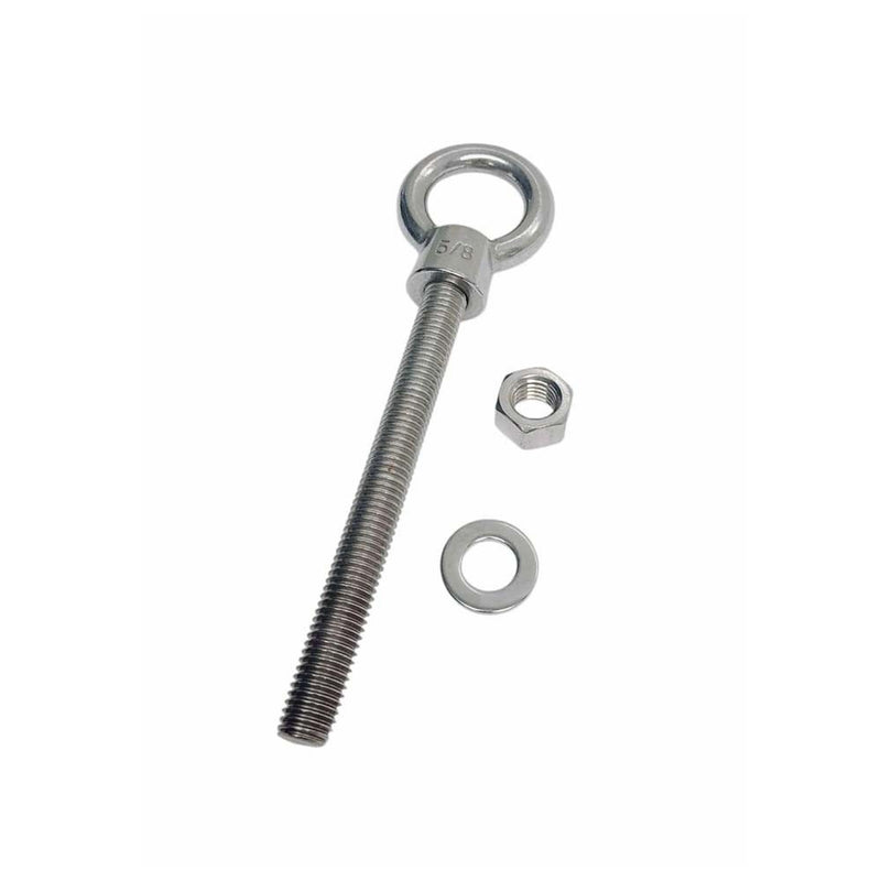 Marine T316 Stainless Steel 5/8" x 6" Shoulder Eye Bolt 3,200 Lbs WLL