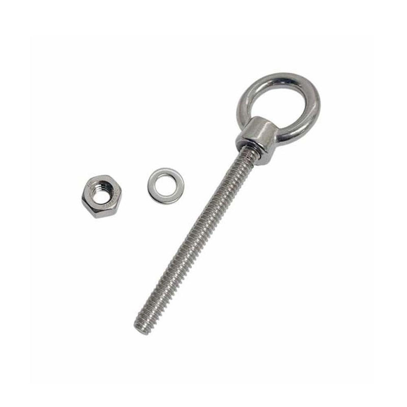 Marine T316 Stainless Steel 5/16" x 2-5/16" Shoulder Eye Bolt 800 Lbs WLL