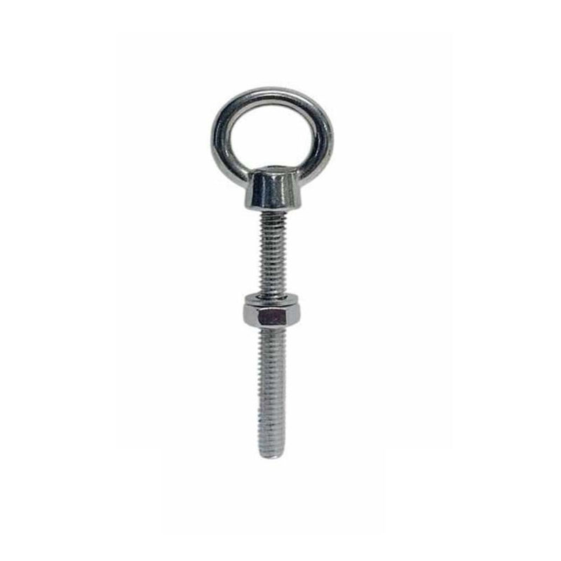 Marine T316 Stainless Steel 1/4" x 3-1/8" Shoulder Eye Bolt 400 Lbs WLL