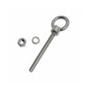 4 Pcs Marine T316 Stainless Steel 1/4" x 3-1/8" Shoulder Eye Bolt 400 Lbs WLL
