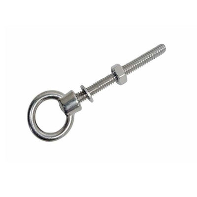 Marine T316 Stainless Steel 5/16" x 4" Shoulder Eye Bolt 800 Lbs WLL