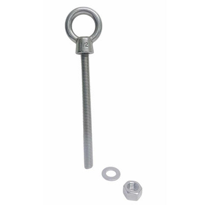 Marine T316 Stainless Steel 1/2" x 6" Shoulder Eye Bolt 2,000 Lbs WLL