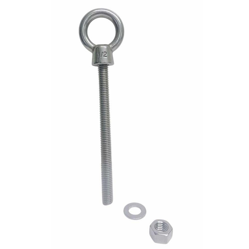 Marine T316 Stainless Steel 1/2" x 6" Shoulder Eye Bolt 2,000 Lbs WLL