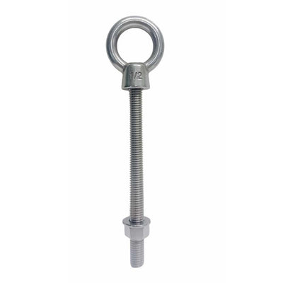 Marine T316 Stainless Steel 1/2" x 6" Shoulder Eye Bolt 2,000 Lbs WLL