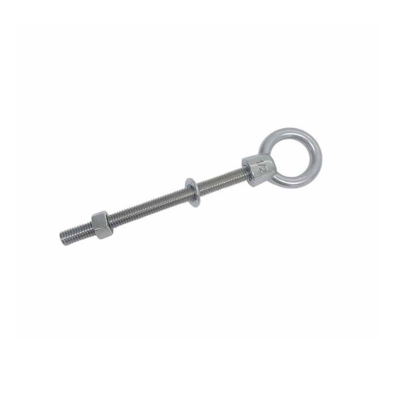 Marine T316 Stainless Steel 1/2" x 6" Shoulder Eye Bolt 2,000 Lbs WLL